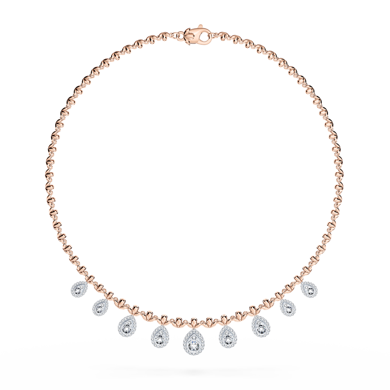 Classic Peacock Diamond Necklace - Large