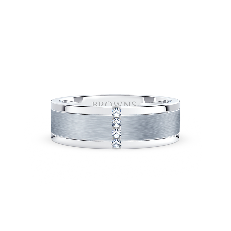 Hercules Diamond Wedding Band Ring