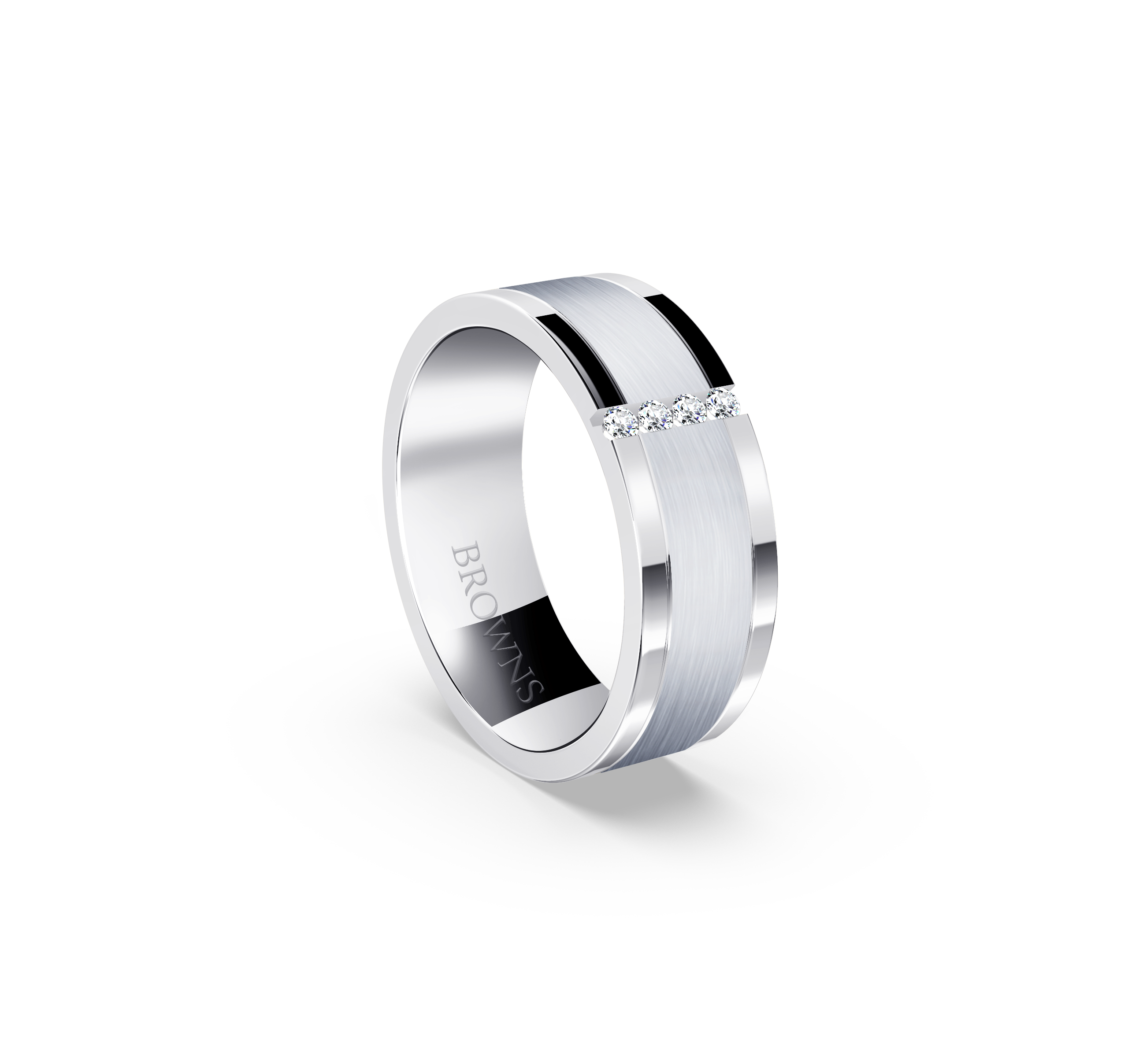 Hercules Diamond Wedding Band Ring