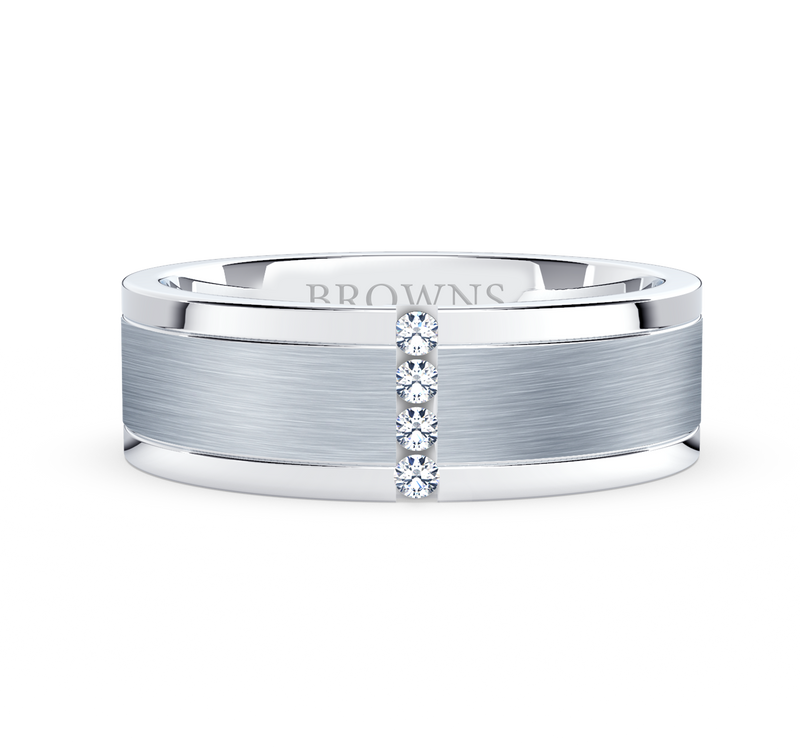 Hercules Diamond Wedding Band Ring