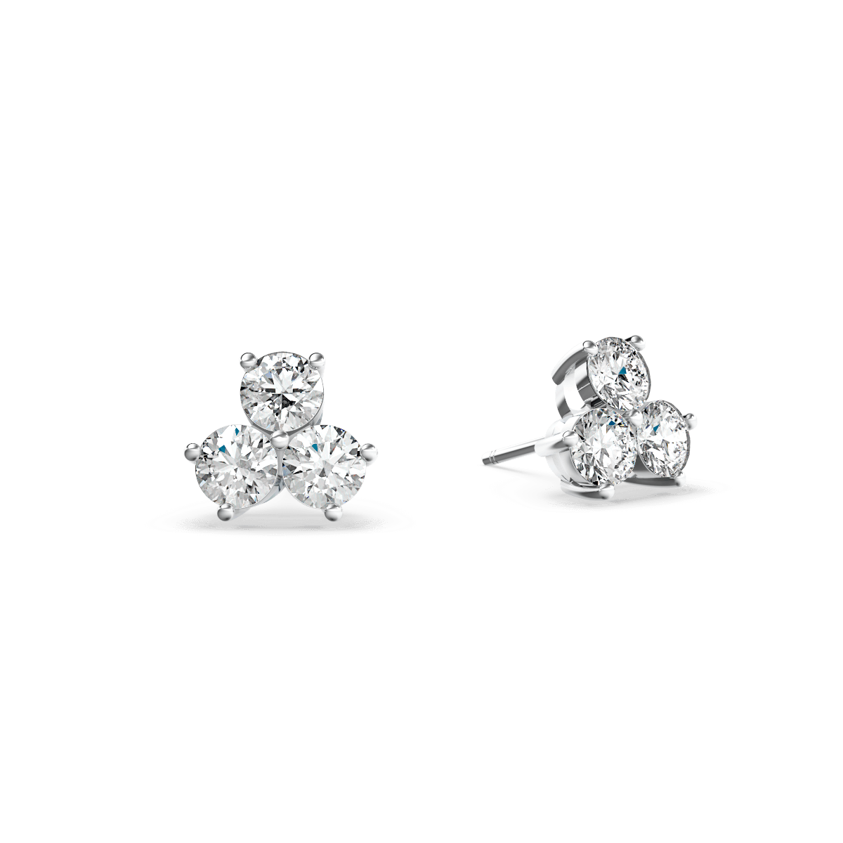 Browns Trilogy Diamond Earrings - Medium