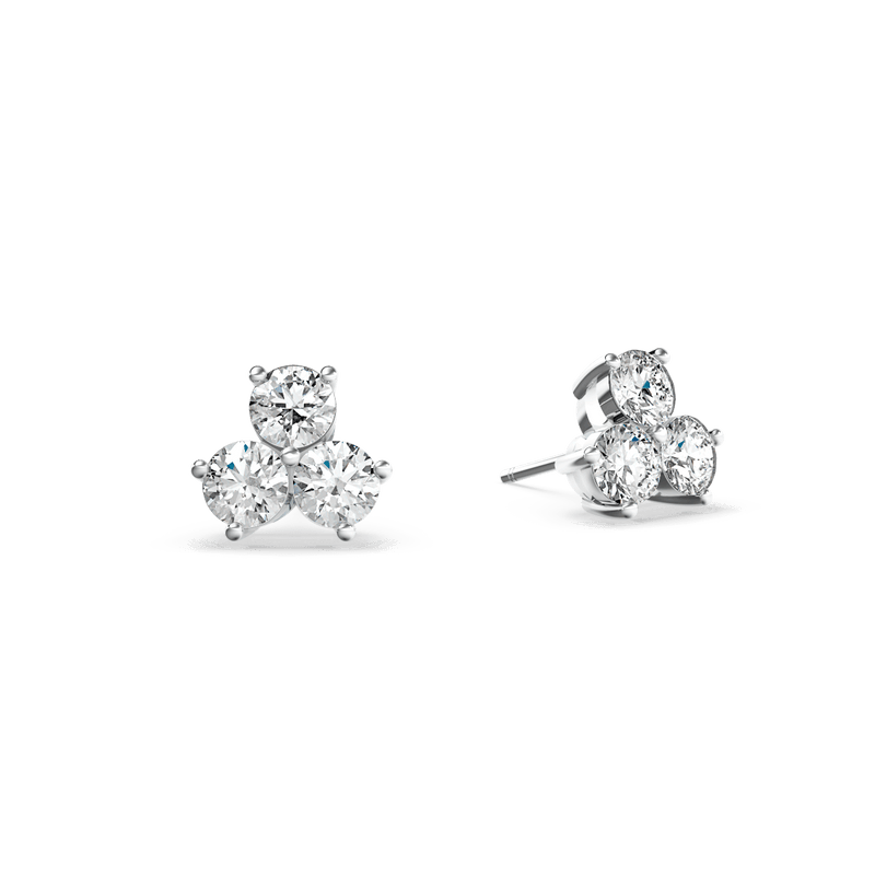 Browns Trilogy Diamond Earrings - Medium