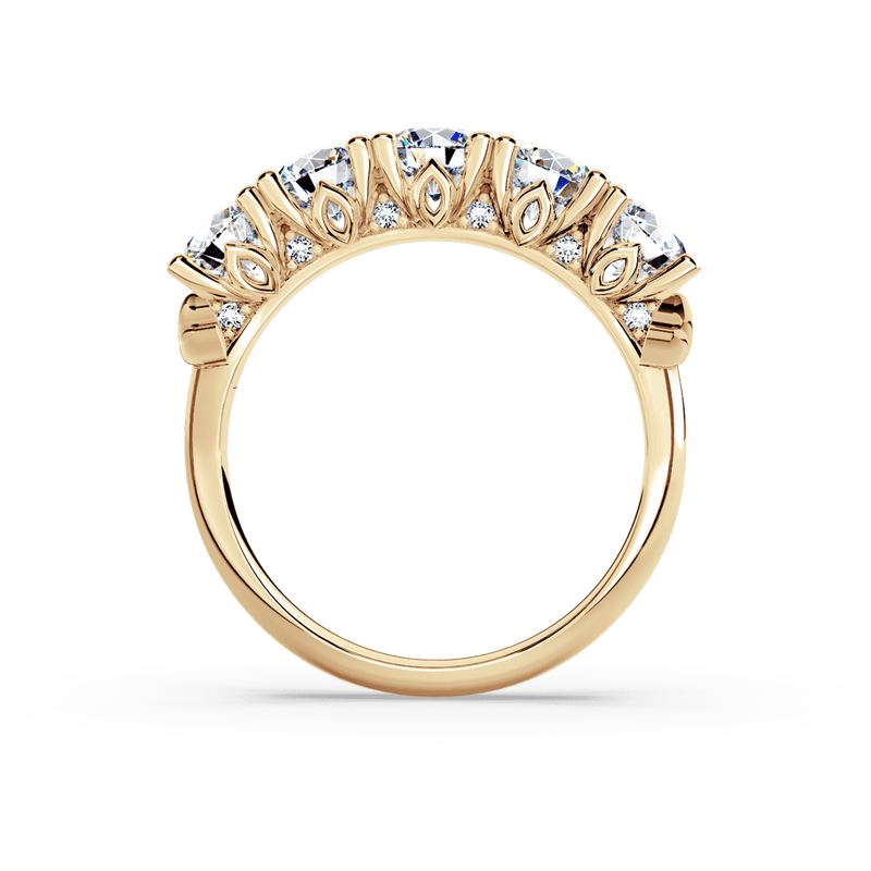 Protea 5-Stone Diamond Whispering Angel Eternity Ring