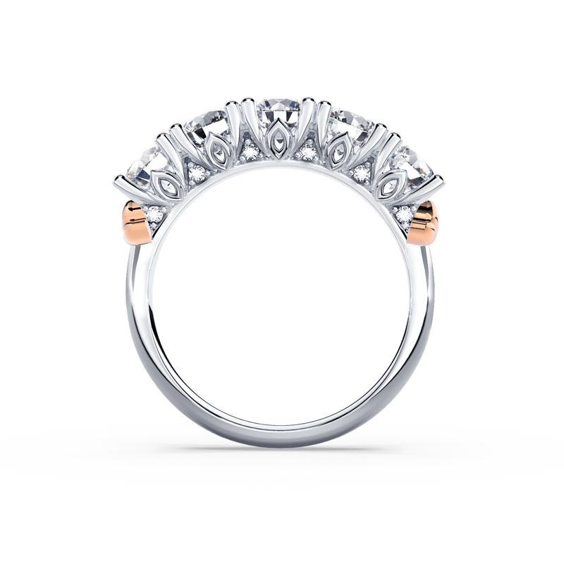 Protea 5-Stone Diamond Whispering Angel Eternity Ring