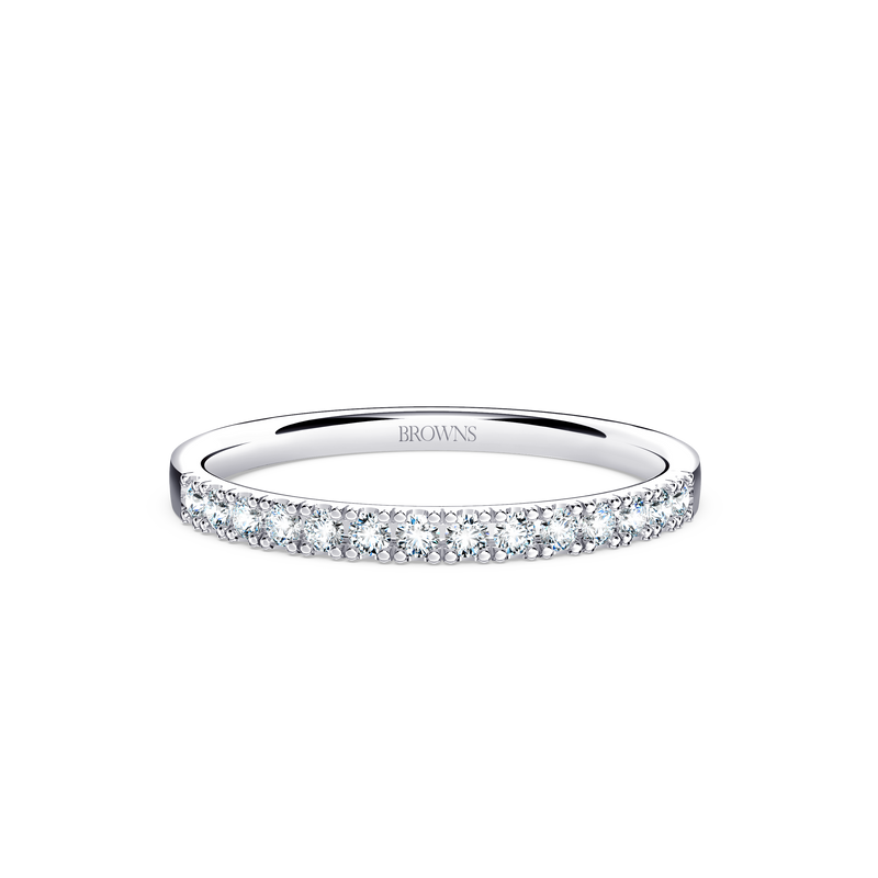 Diamond Ribbon Band Ring