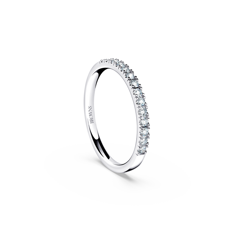 Diamond Ribbon Band Ring