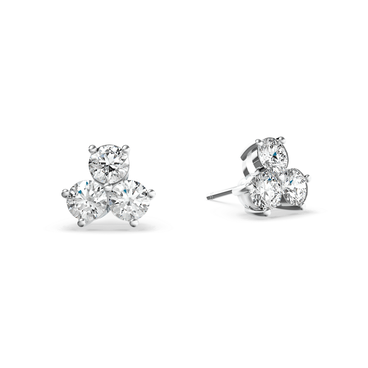 Browns Trilogy Diamond Earrings - Large