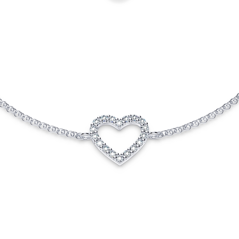 Heart Diamond Bracelet