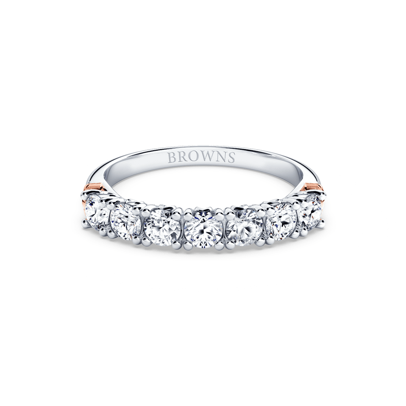 Protea 7-Stone Diamond Whispering Angel Eternity Ring