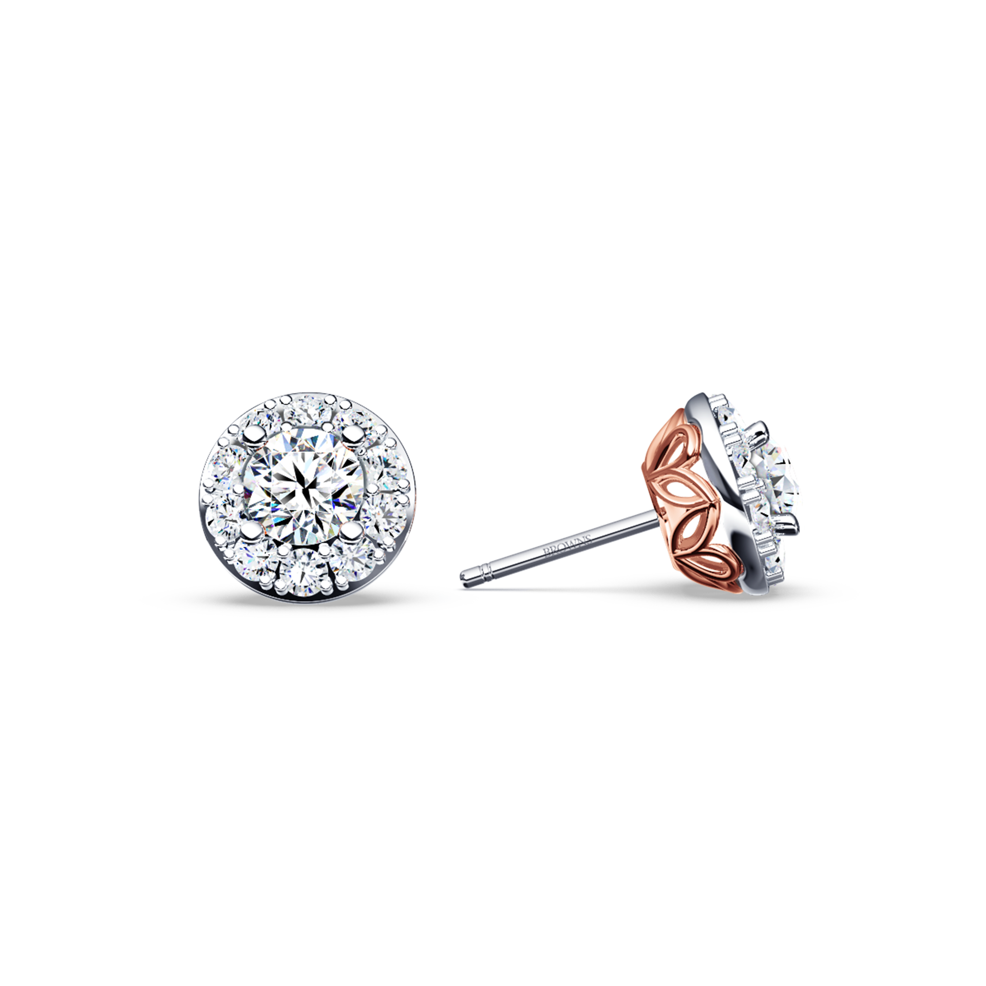 Angel Halo Diamond Earrings - Medium