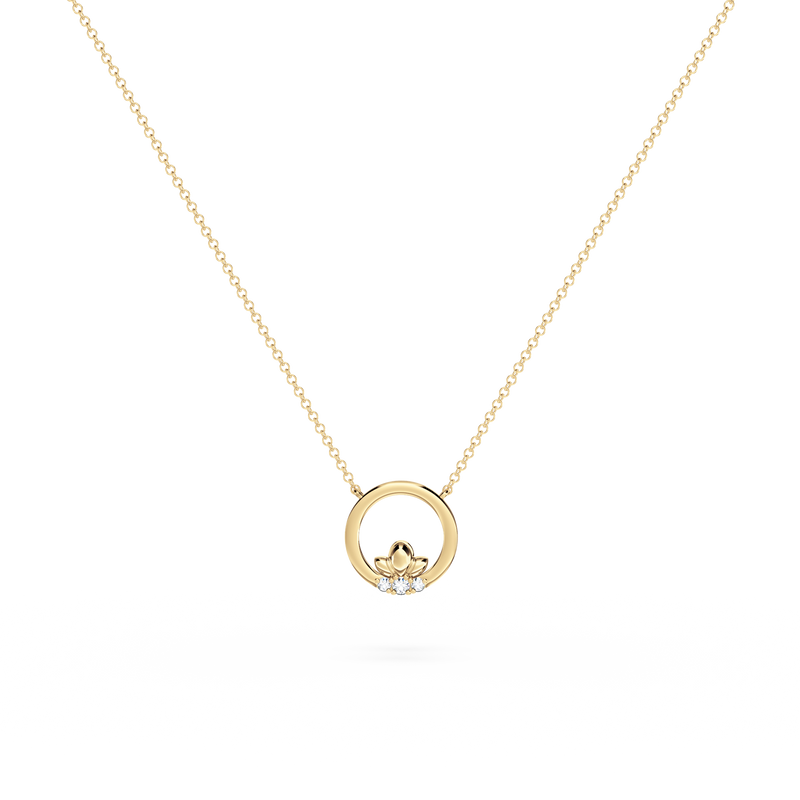 Circle Of Life Diamond Necklace - Petite