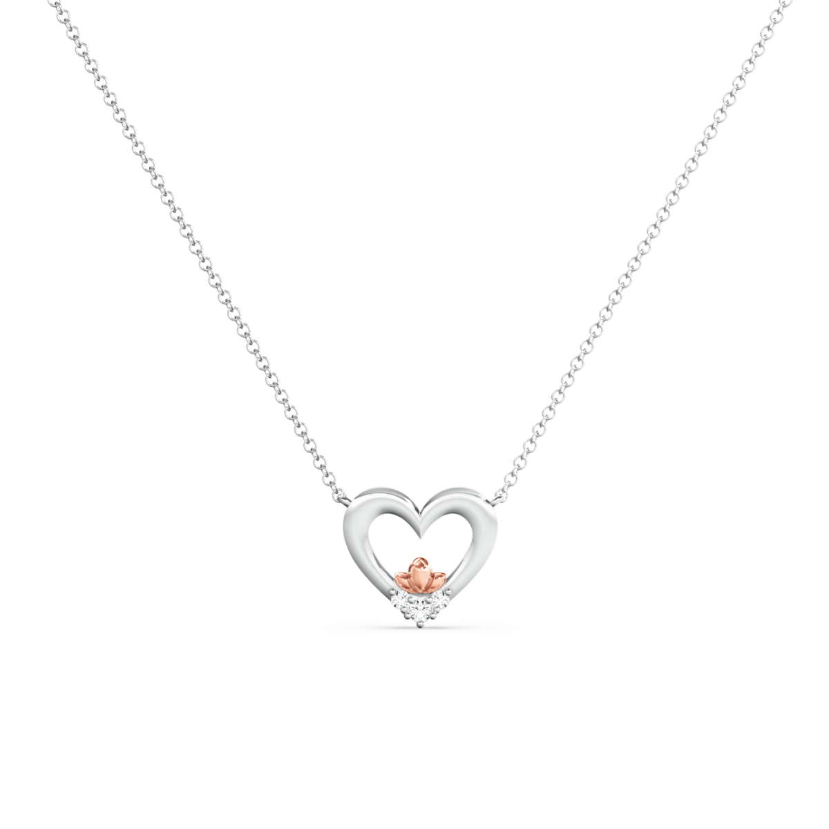 Heart Diamond Necklace - Small
