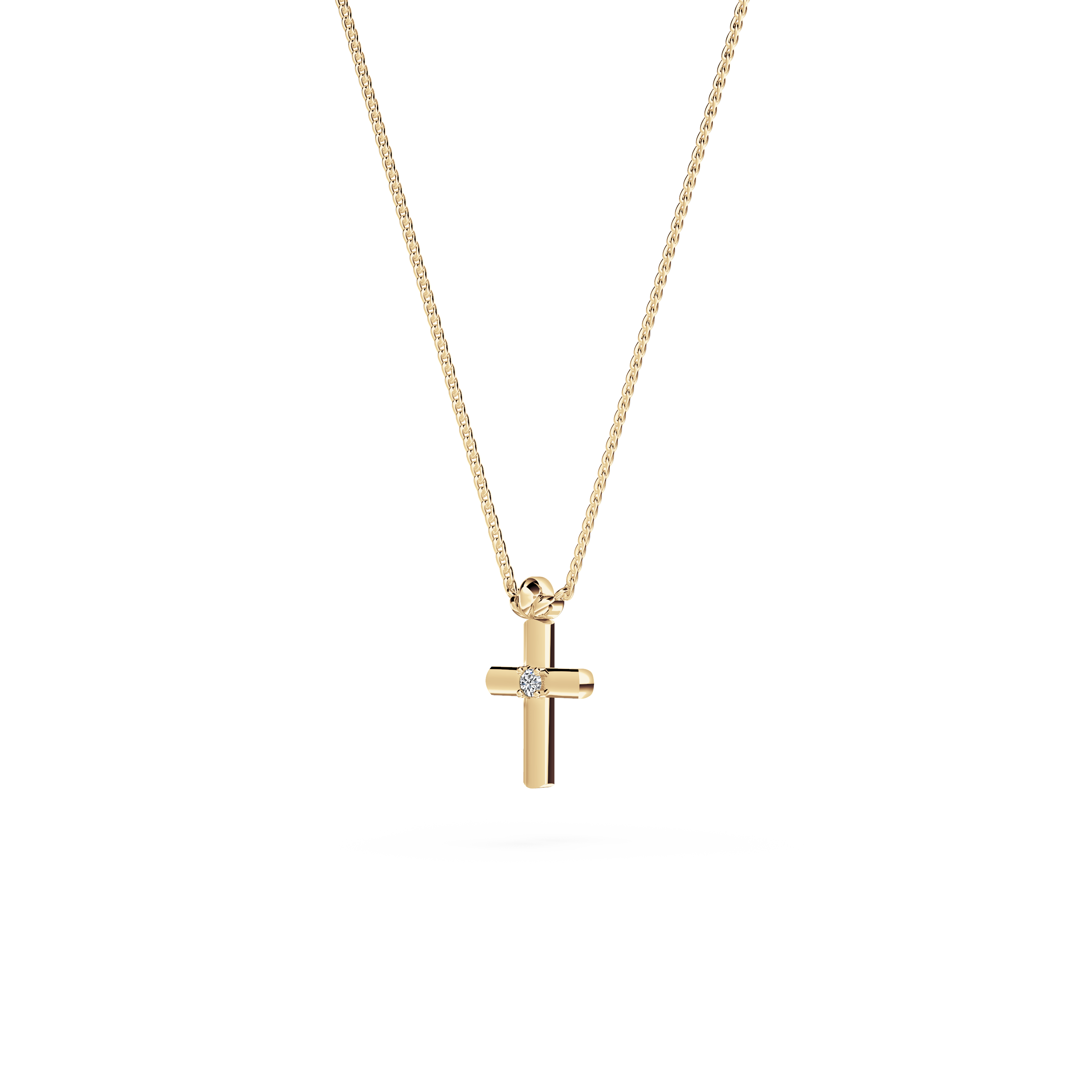 Cross Diamond Necklace - Petite
