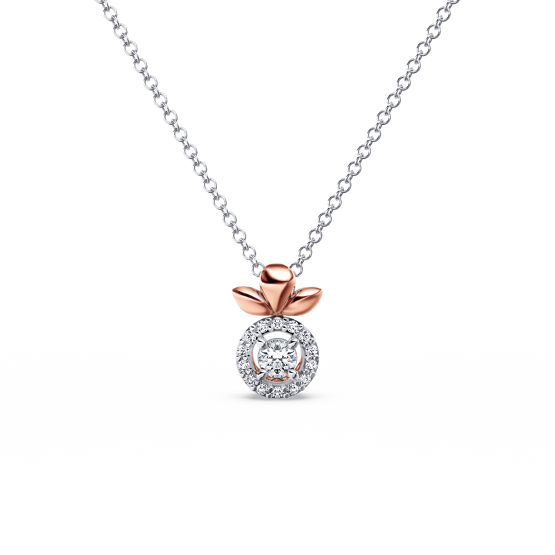 Angel Halo Diamond Necklace