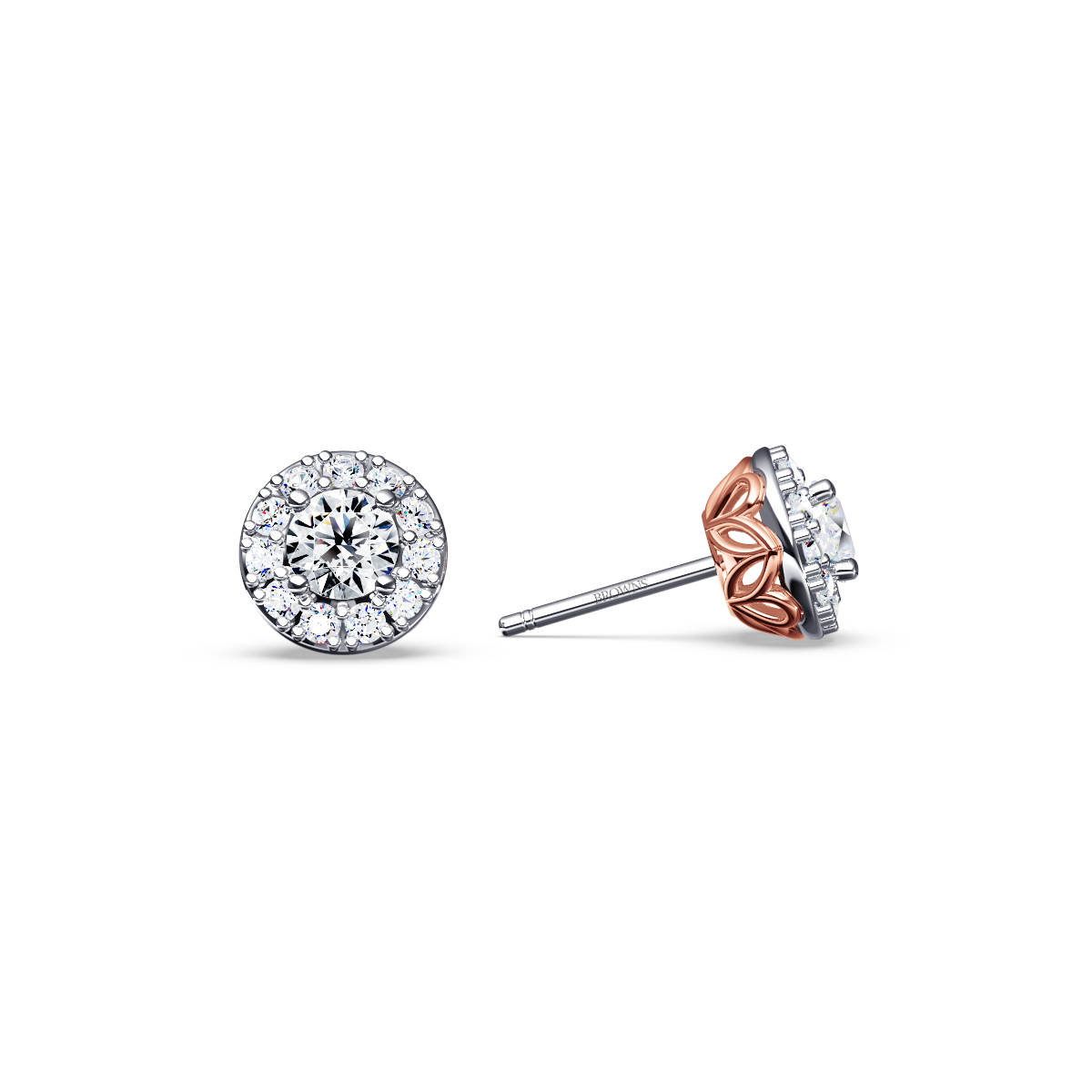 Angel Halo Diamond Earrings - Small