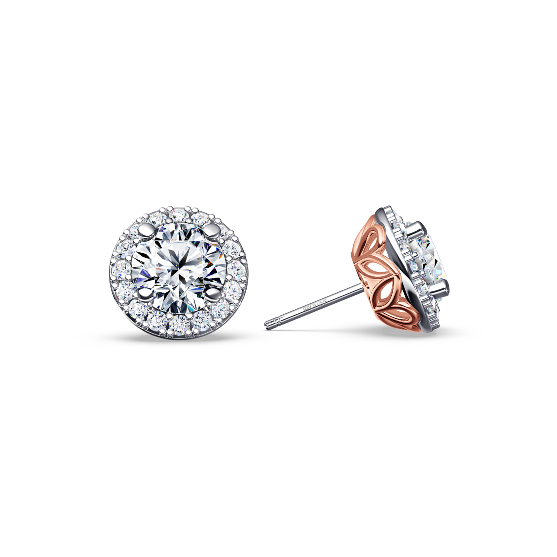 Angel Halo Diamond Earrings - Large