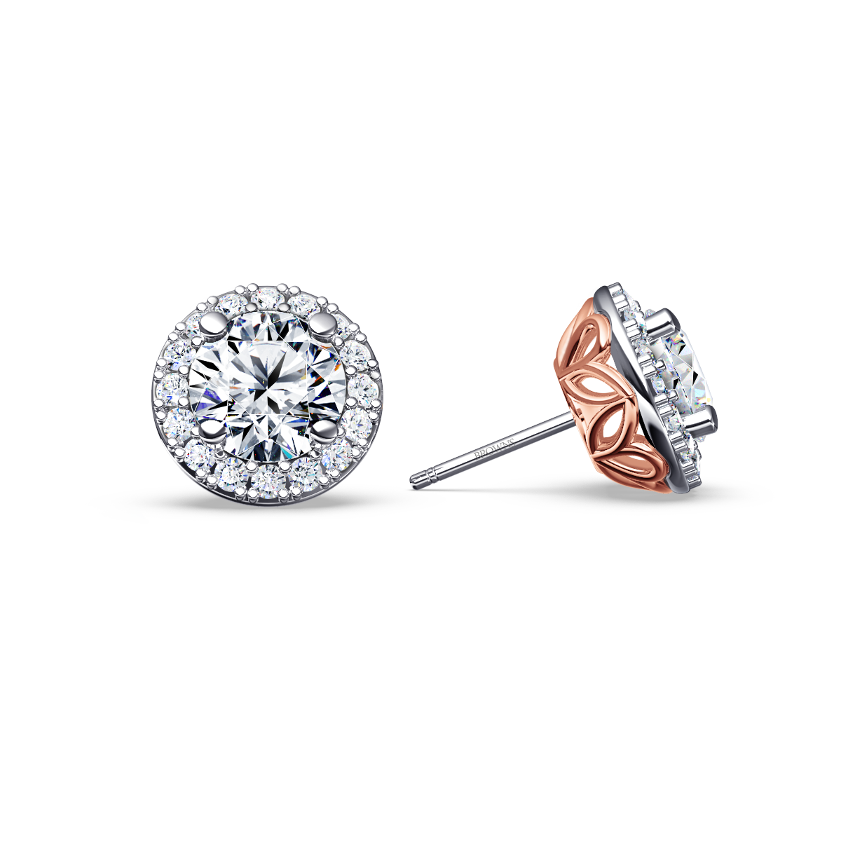 Angel Halo Diamond Earrings - Grand