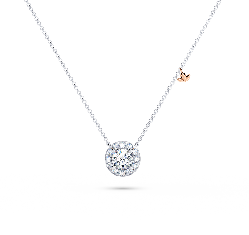 Angel Halo Diamond Necklace - Medium