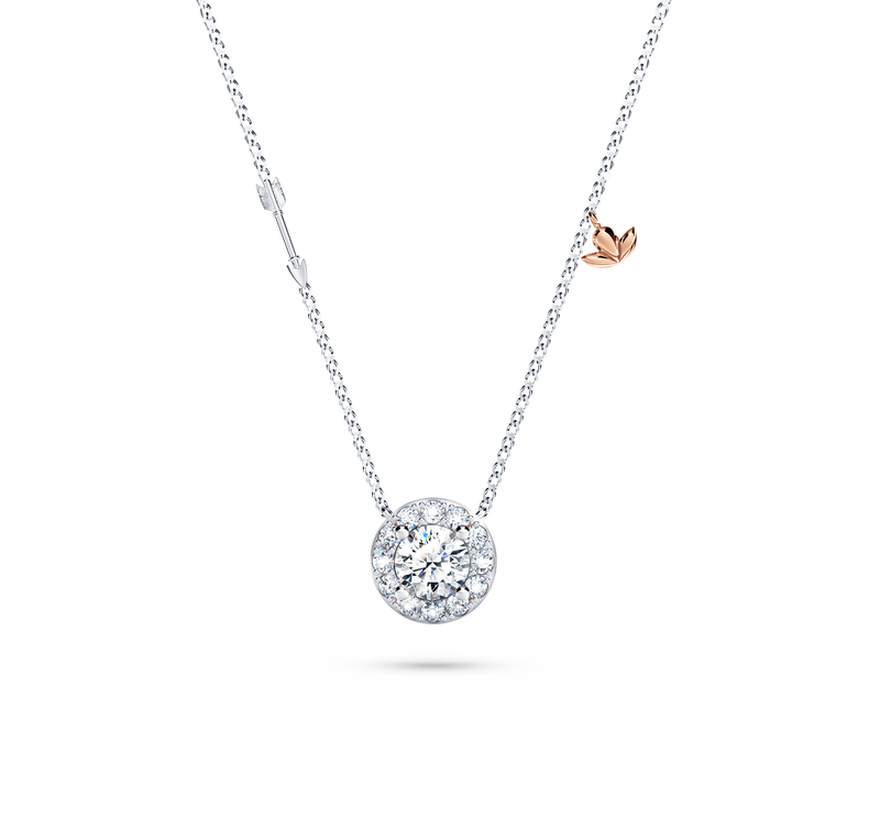 Angel Halo Diamond Necklace - Medium