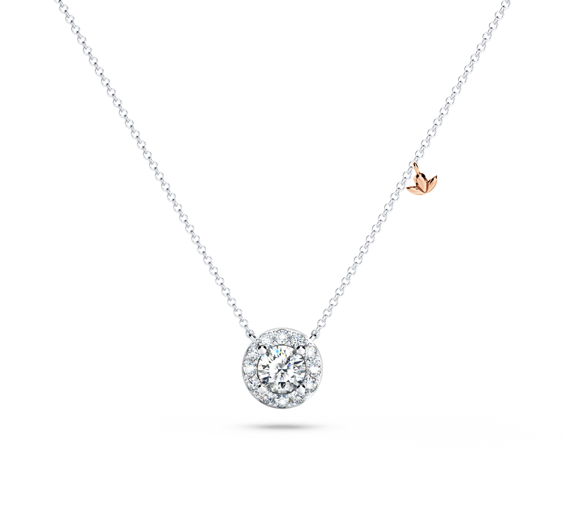 Angel Halo Diamond Necklace - Large