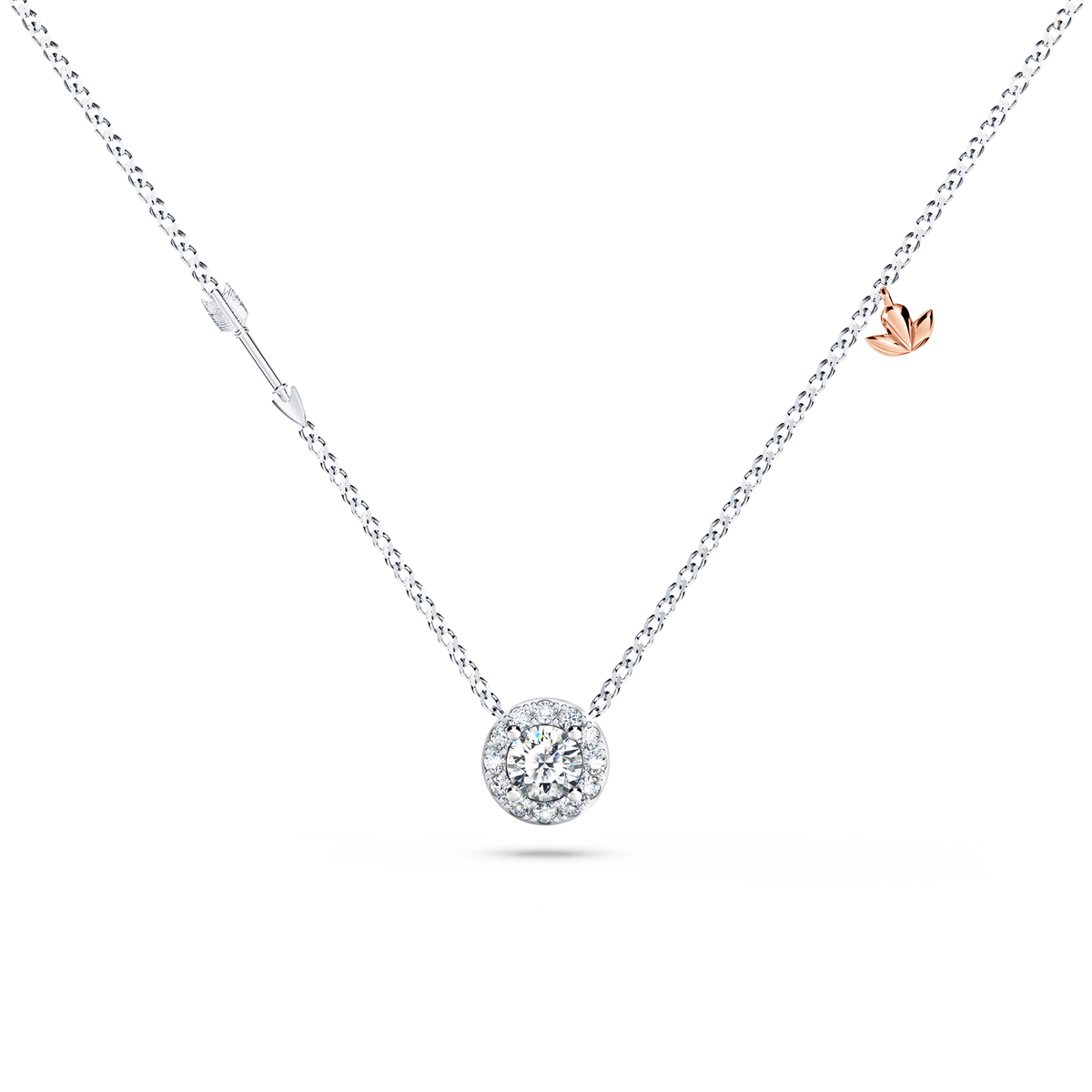 Angel Halo Diamond Necklace - Large