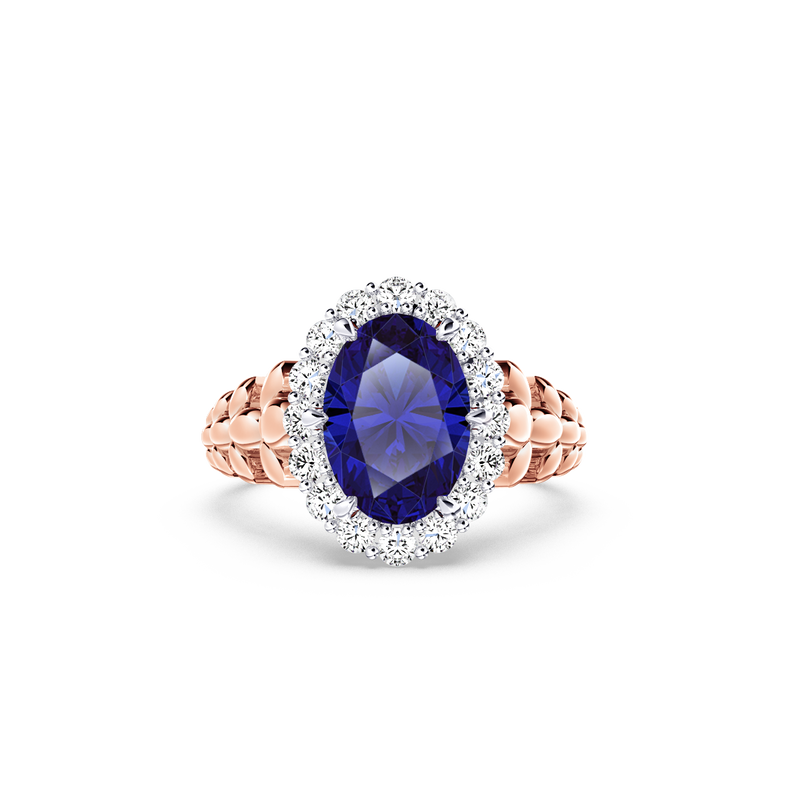 Original Angel Royal Tanzanite and Diamond Ring