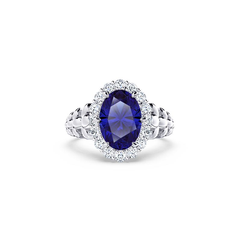 Original Angel Royal Tanzanite and Diamond Ring