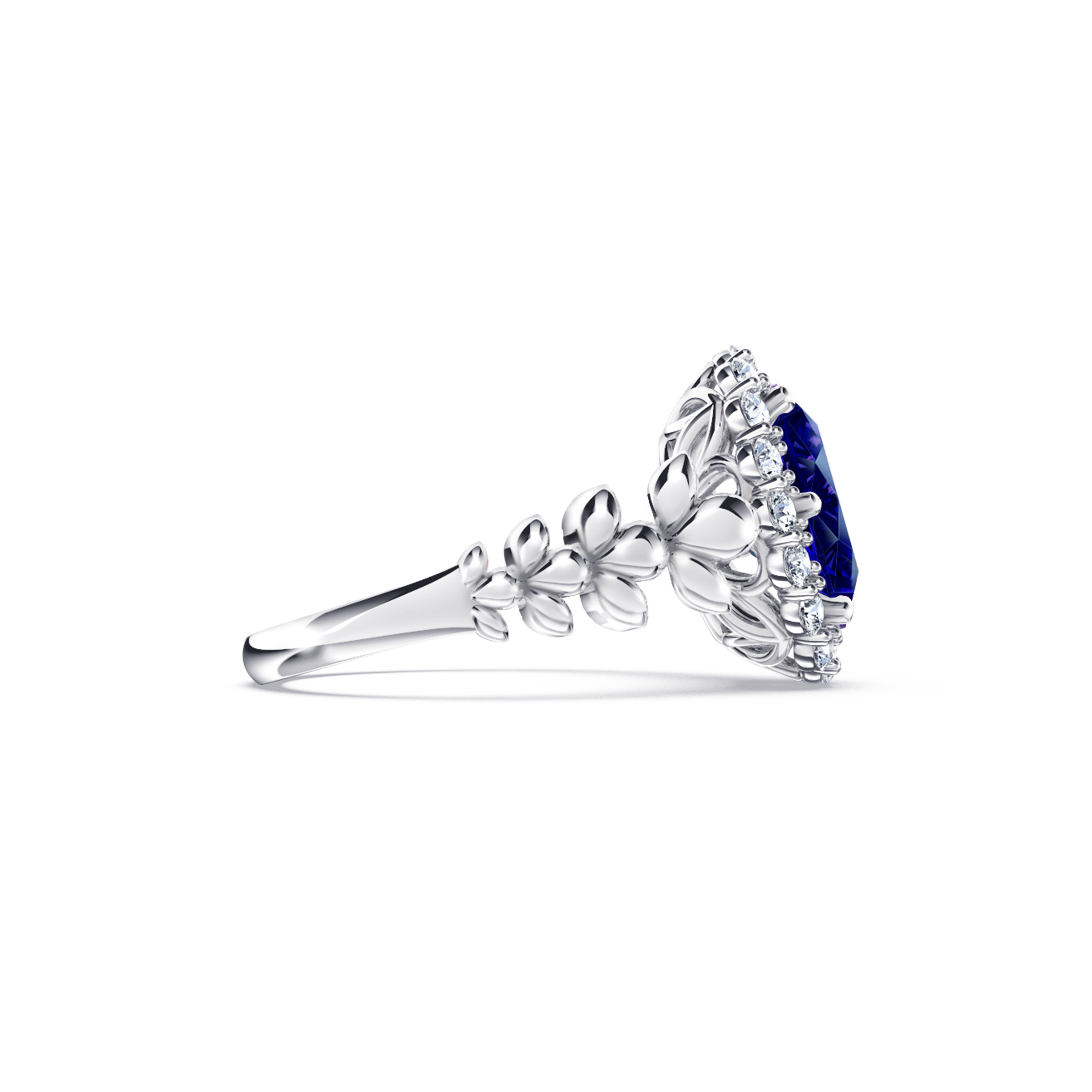 Original Angel Royal Tanzanite and Diamond Ring