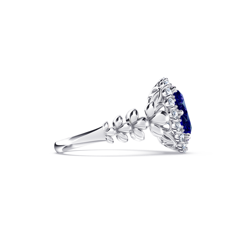 Original Angel Royal Tanzanite and Diamond Ring