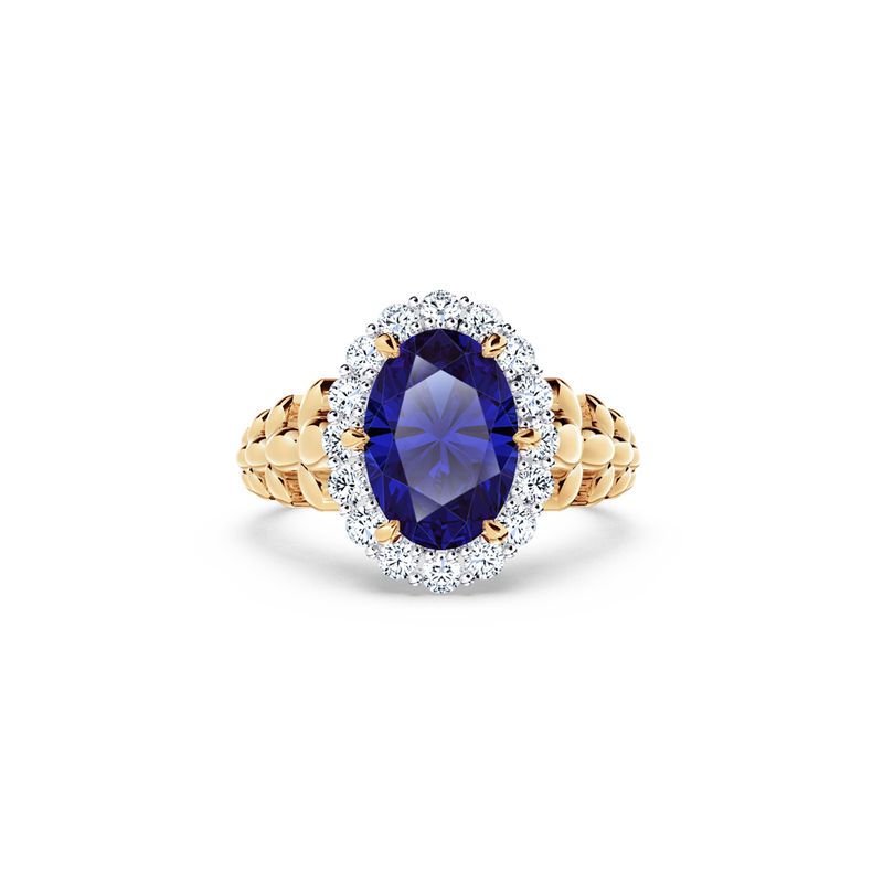 Original Angel Royal Tanzanite and Diamond Ring