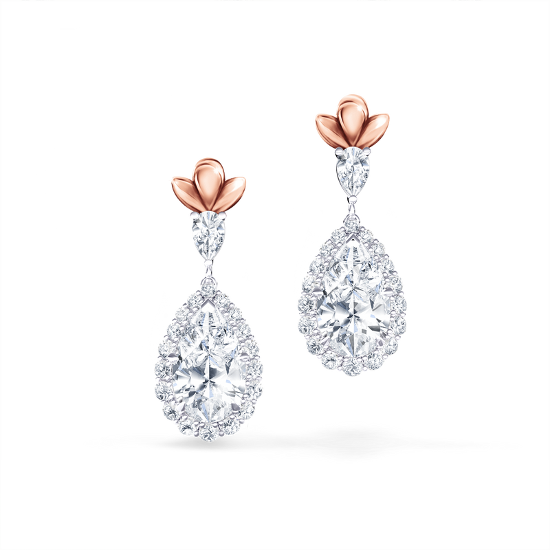 Original Angel Halo Diamond Earrings - Grand