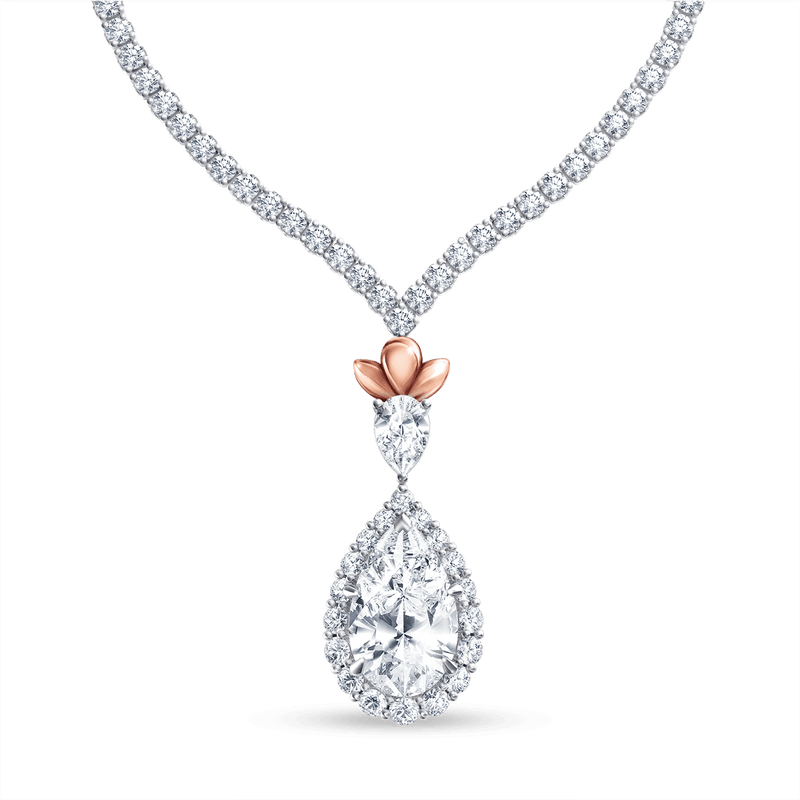 Original Angel Halo Diamond Necklace - Premier
