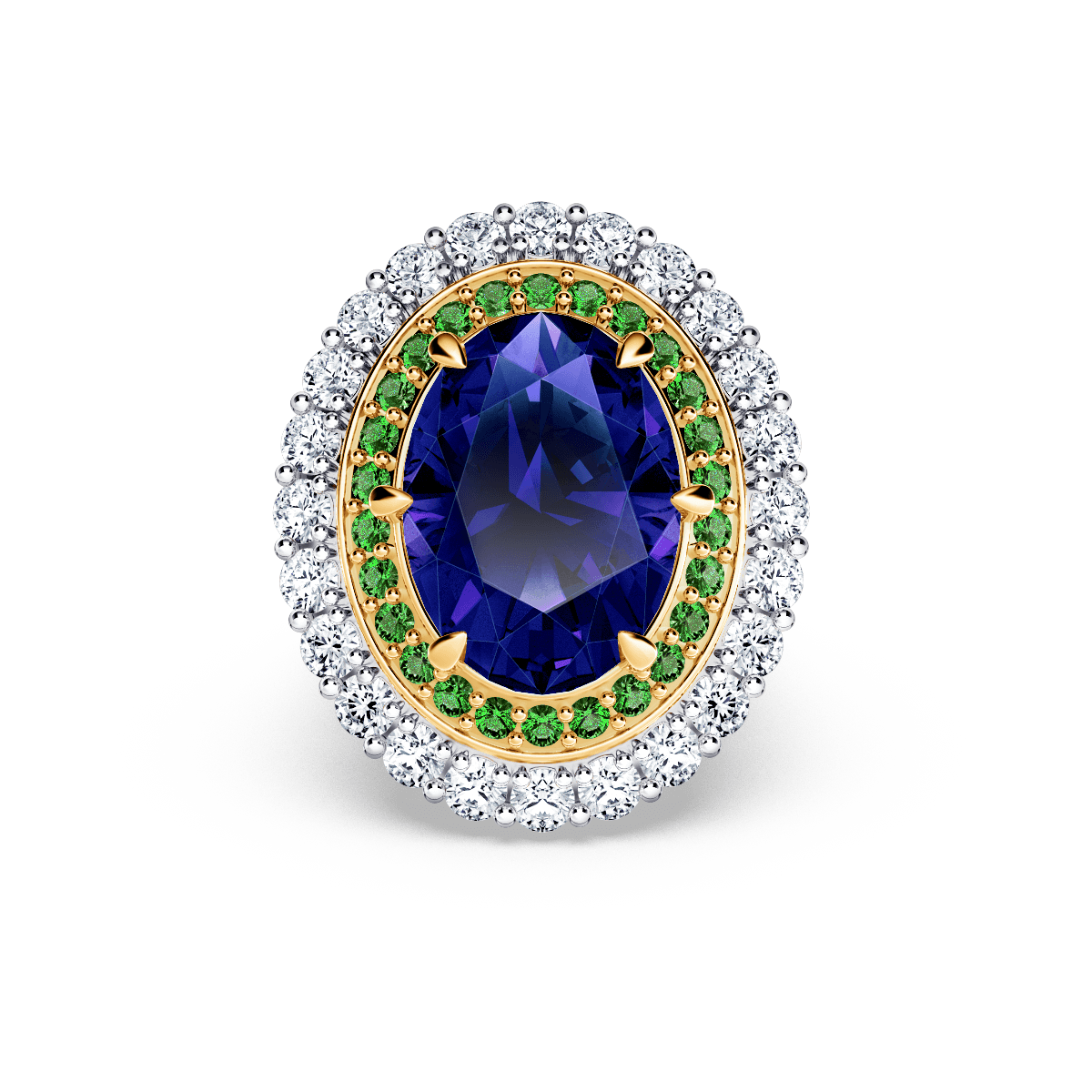 Original Angel Royal Tanzanite Peacock Ring