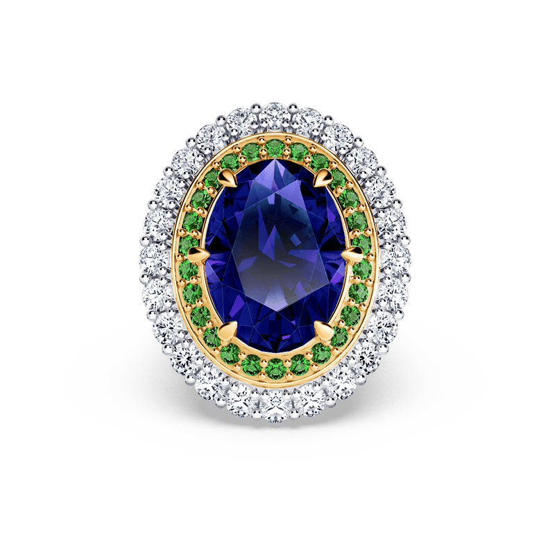 Original Angel Royal Tanzanite Peacock Ring