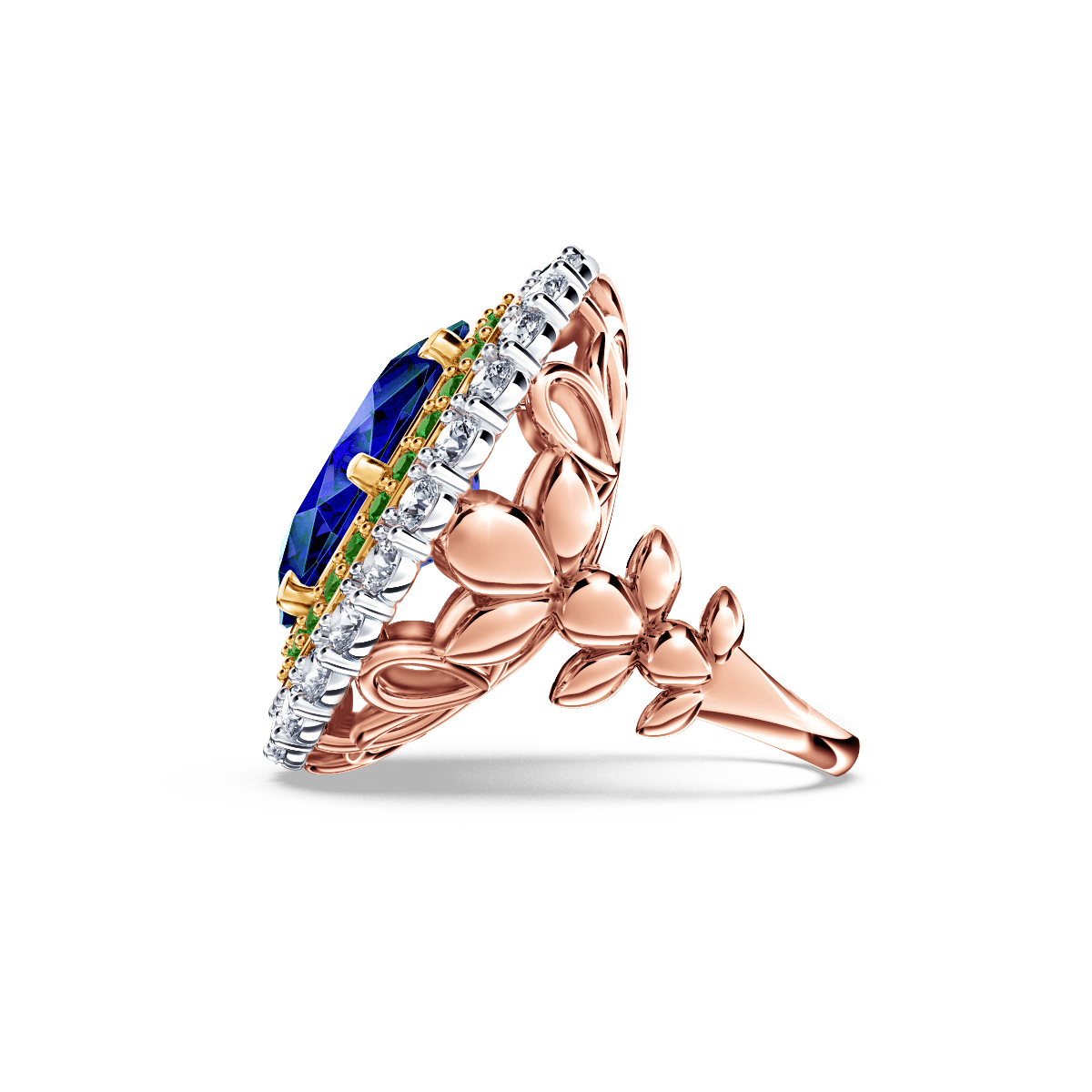 Original Angel Royal Tanzanite Peacock Ring