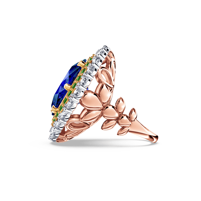 Original Angel Royal Tanzanite Peacock Ring