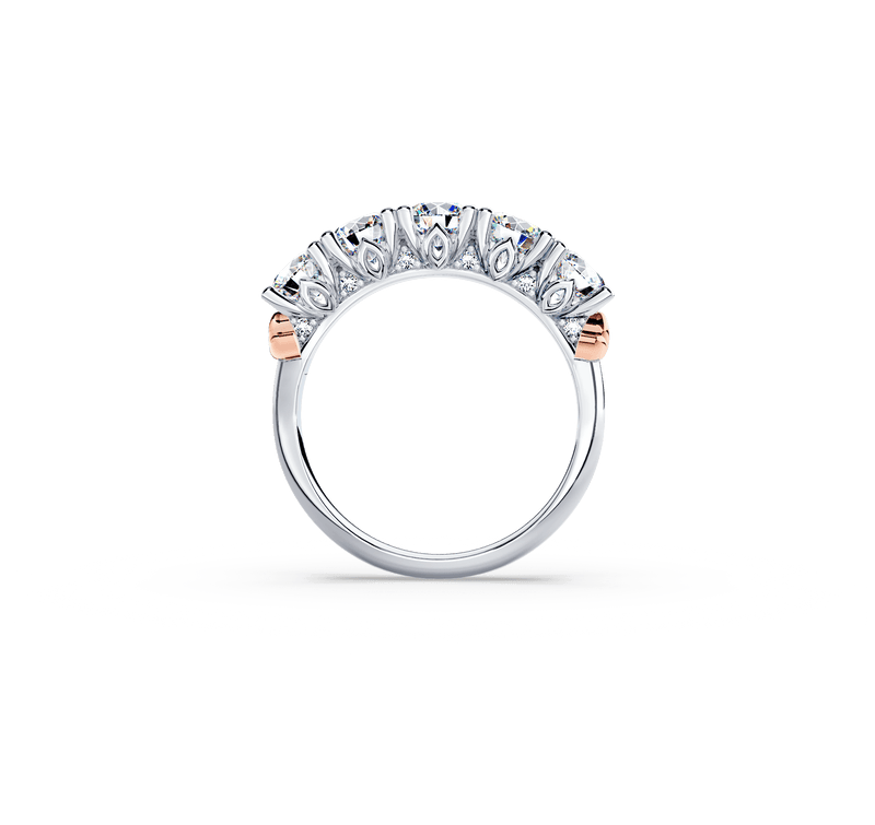 Protea 5-Stone Diamond Whispering Angel Eternity Ring