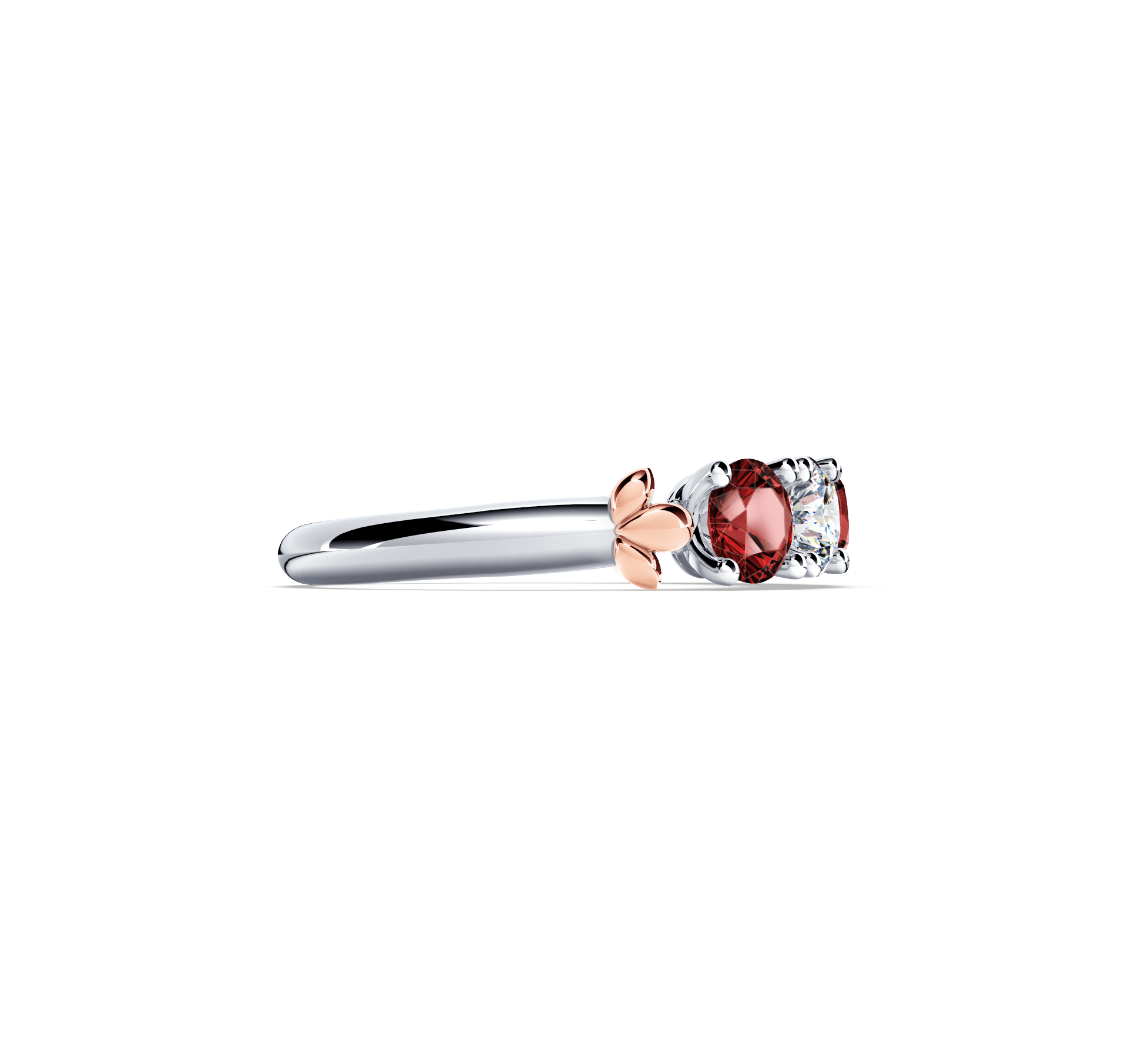 Protea Ruby and Diamond Eternity Ring