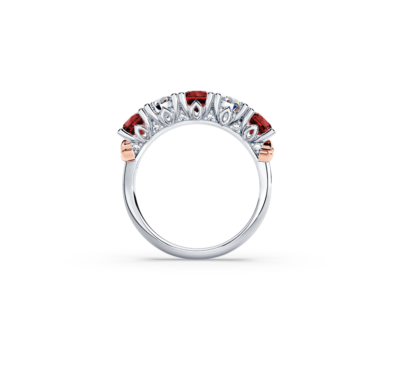 Protea Ruby and Diamond Eternity Ring
