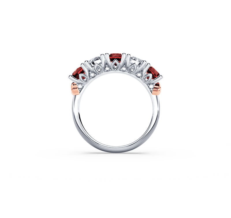 Protea Ruby and Diamond Eternity Ring