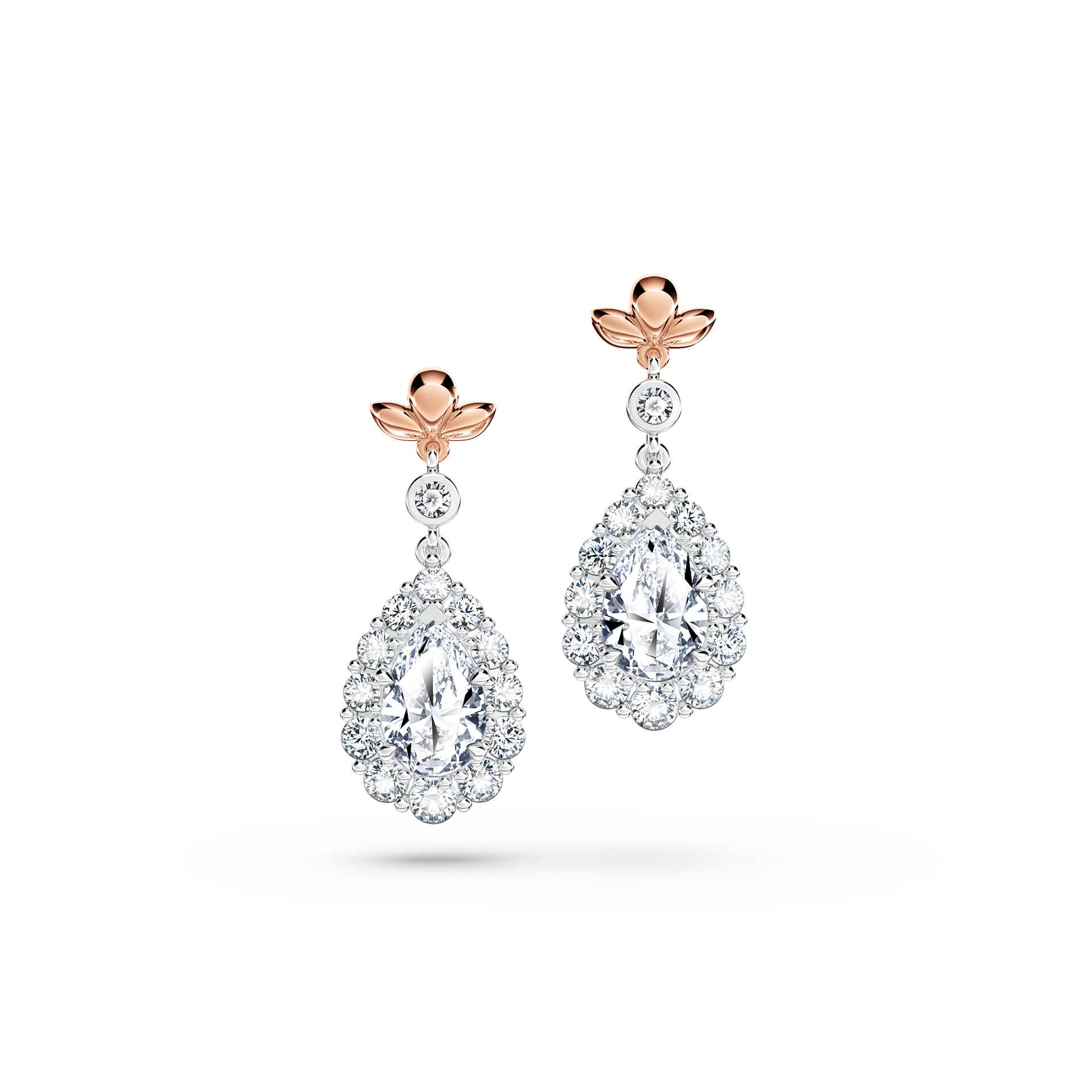 Original Angel Halo Diamond Earrings - Small