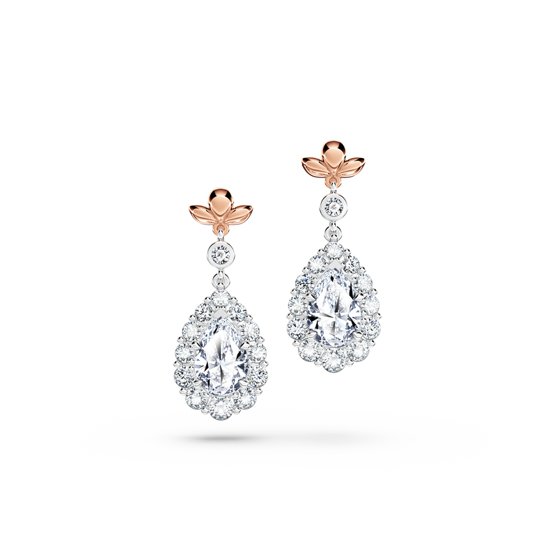 Original Angel Halo Diamond Earrings - Small