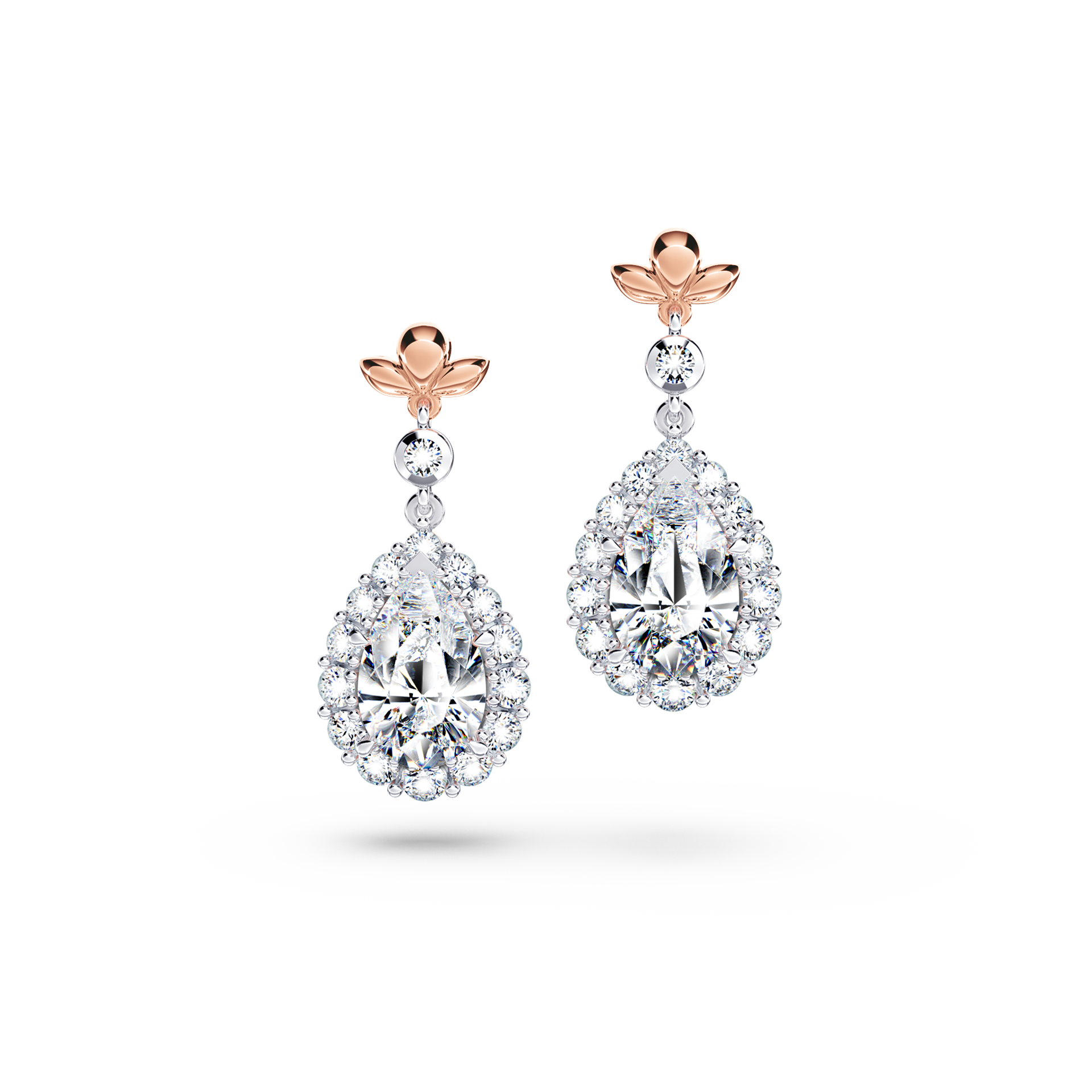 Original Angel Halo Diamond Earrings - Medium