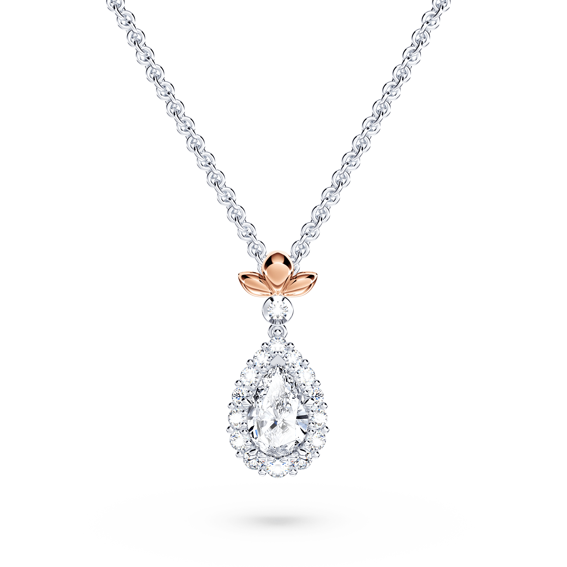 Original Angel Halo Diamond Necklace - Small