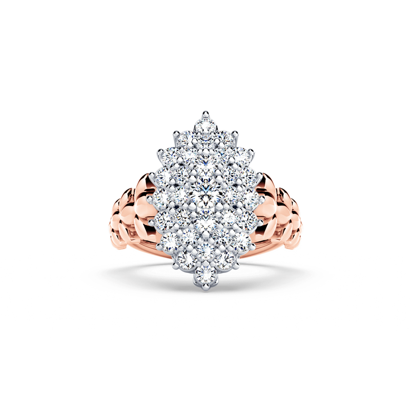 Diamond Marquise Angel Cluster Ring