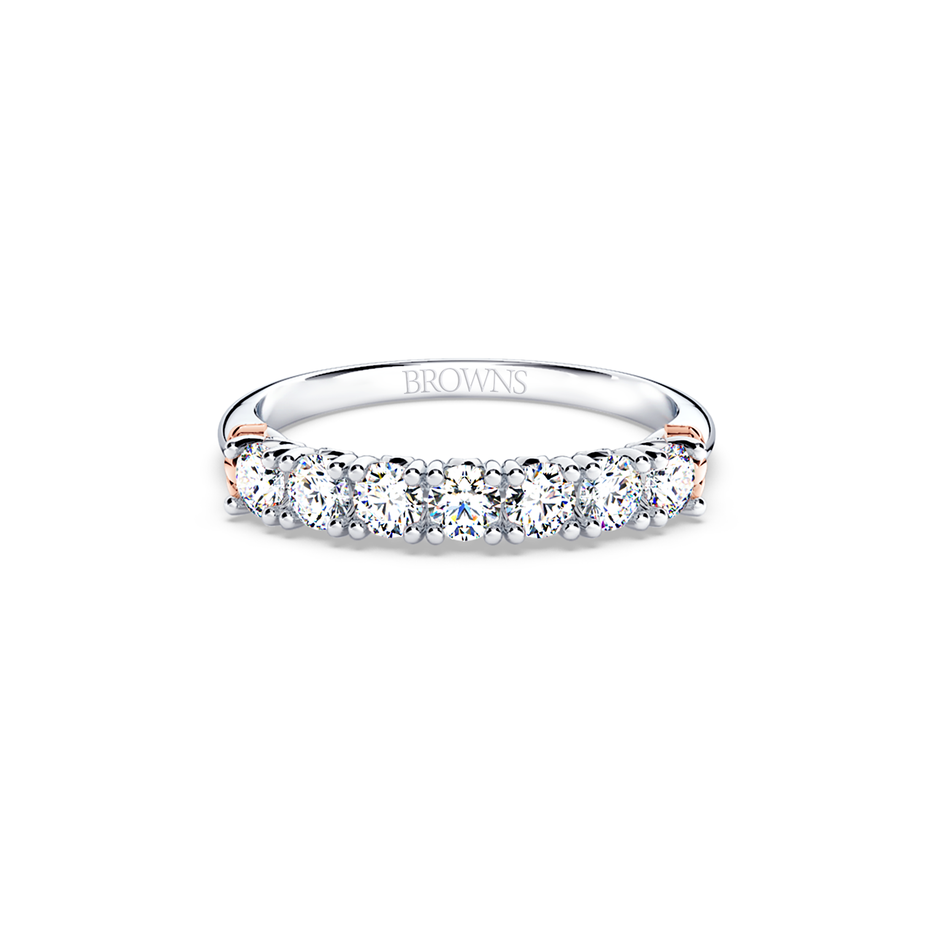Protea 7-Stone Diamond Whispering Angel Eternity Ring