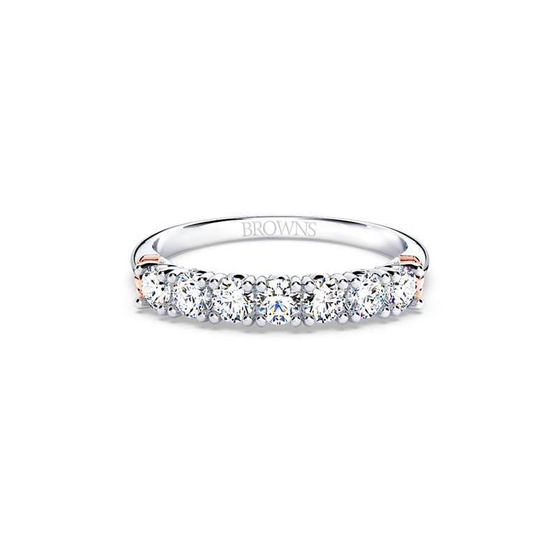 Protea 7-Stone Diamond Whispering Angel Eternity Ring