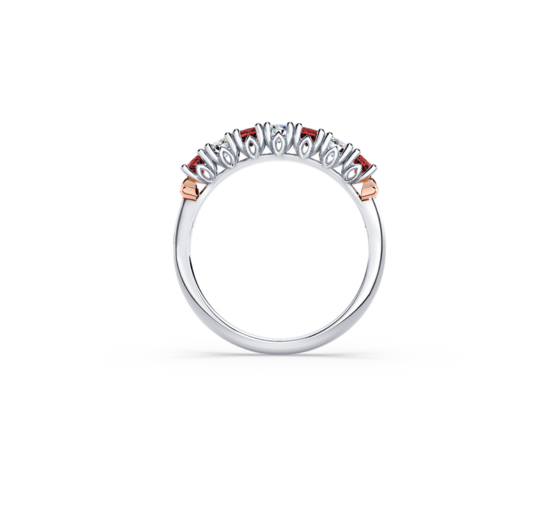 Protea Ruby and Diamond Eternity Ring