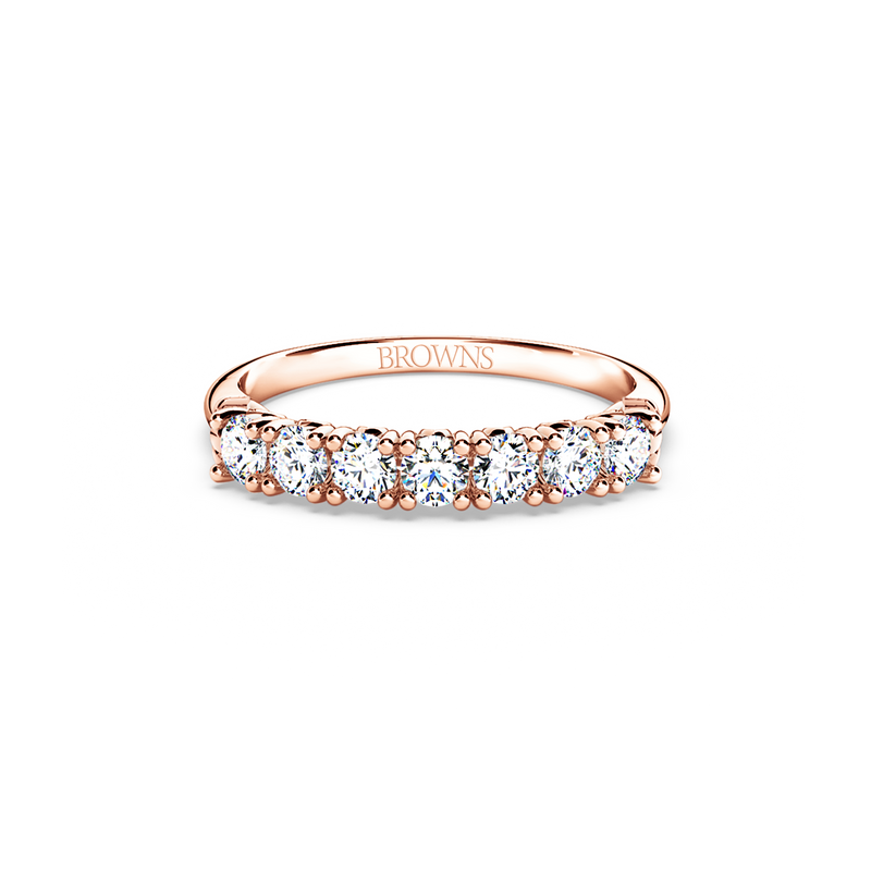 Protea 7-Stone Diamond Whispering Angel Eternity Ring