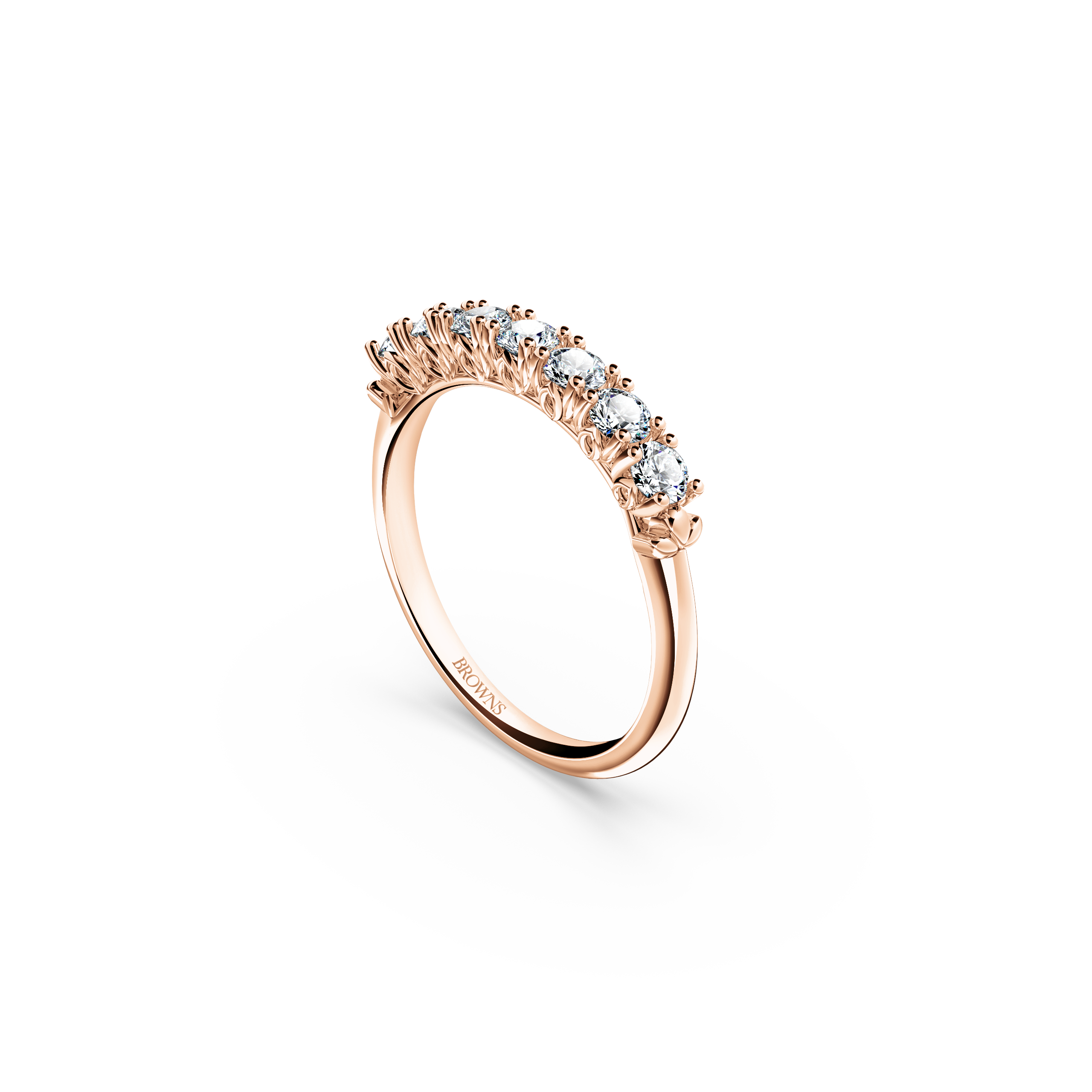Protea 7-Stone Diamond Whispering Angel Eternity Ring